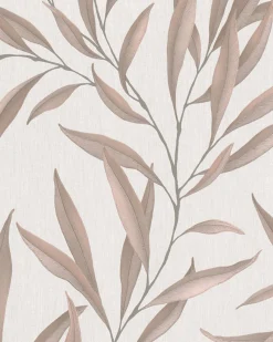 Vliestapete Blätter Floral beige braun Marburg 32203