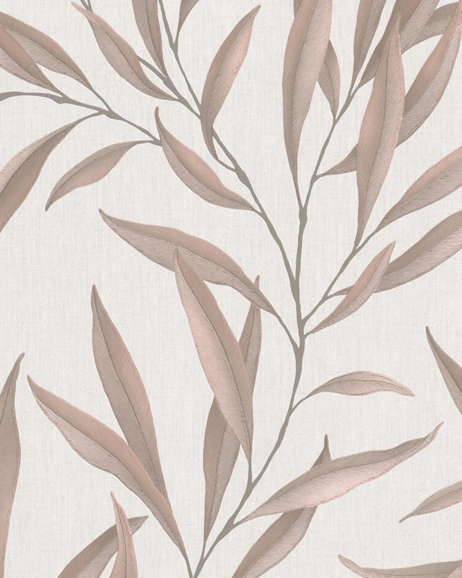 Vliestapete Blätter Floral beige braun Marburg 32203