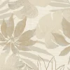 Vliestapete Blätter Floral beige gold metallic 31602