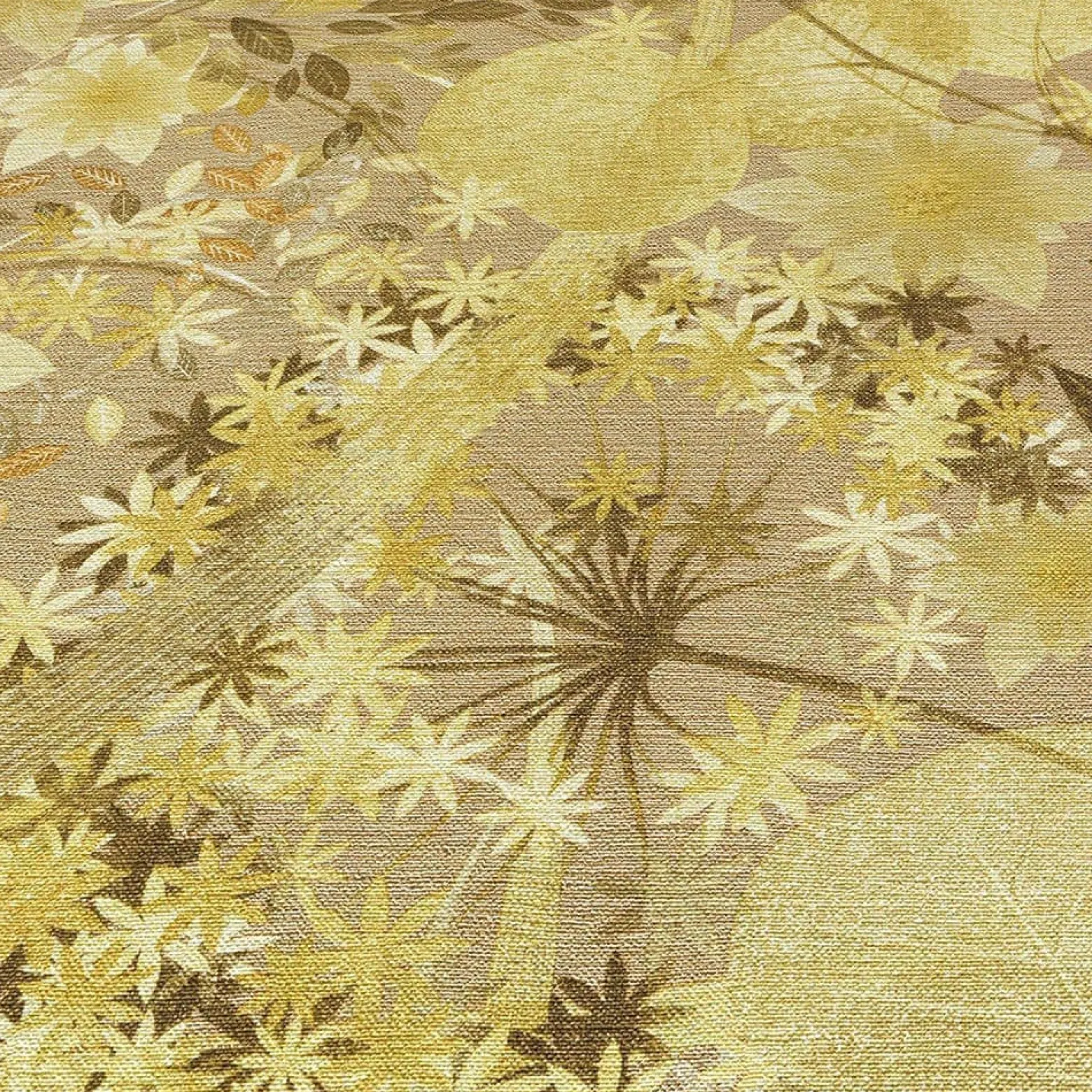 Vliestapete Blätter Floral Beige Gelb Braun 10506-20