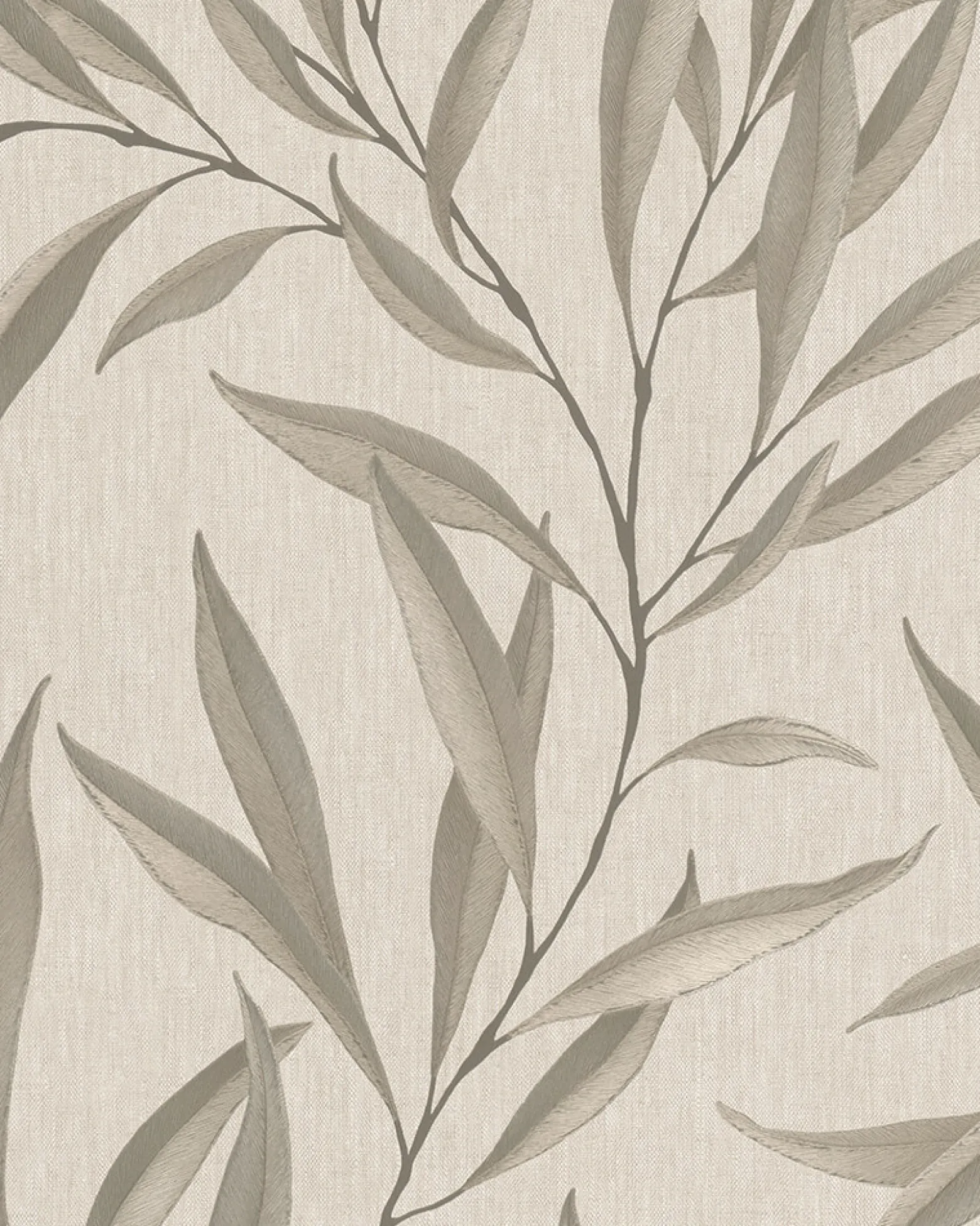 Vliestapete Blätter Floral braun-beige grau Marburg 32204