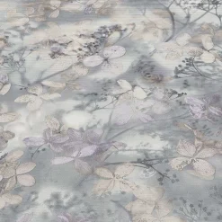 Vliestapete Blätter Floral Grau Lila Creme 10415-31