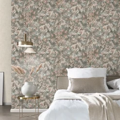 Vliestapete Blätter Floral Grün Beige Creme 10415-10