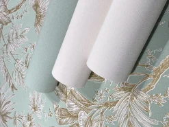 Vliestapete Blätter Floral Grün Gold Metallic 82341