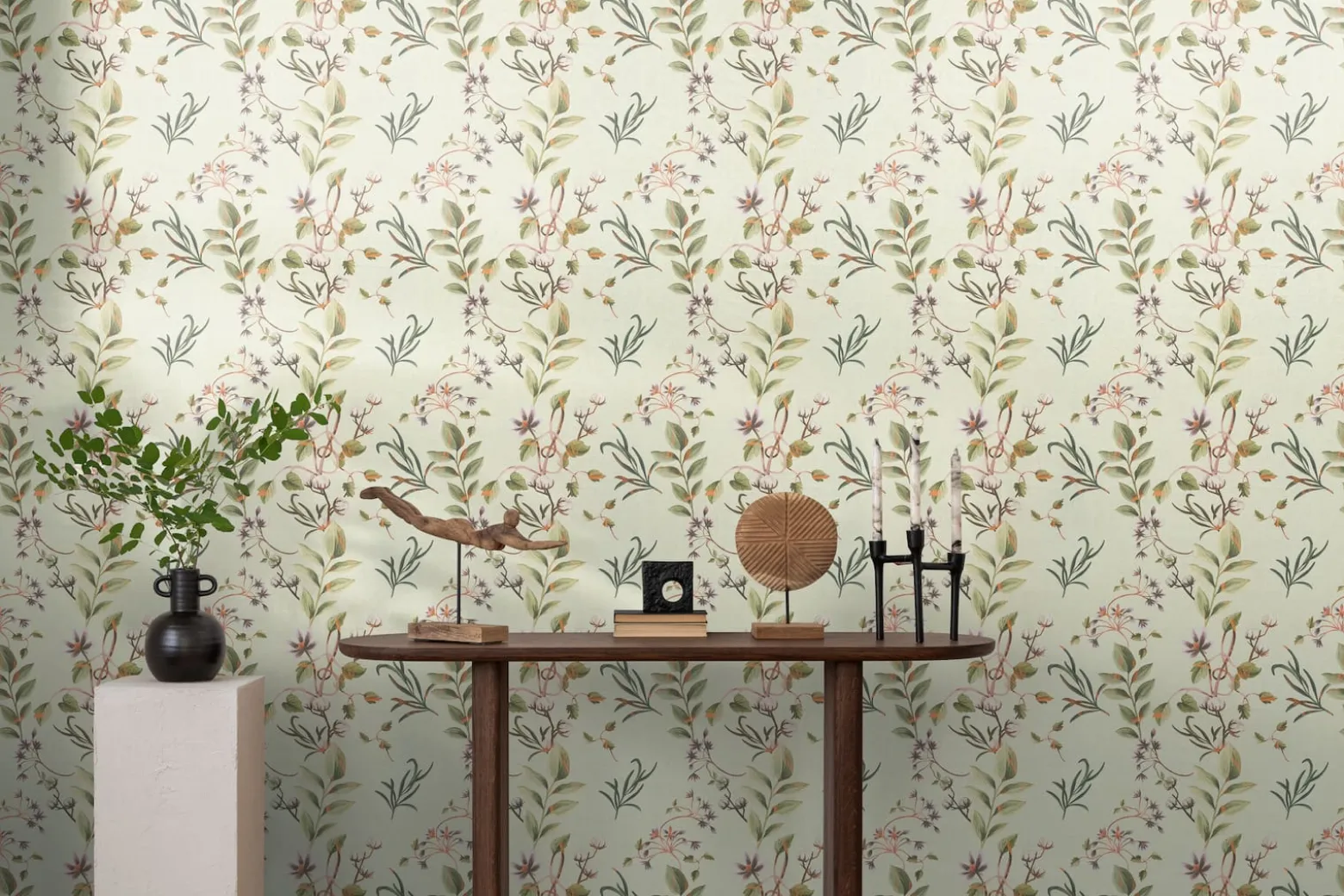 Vliestapete Blätter Floral Grün Braun 78212-1