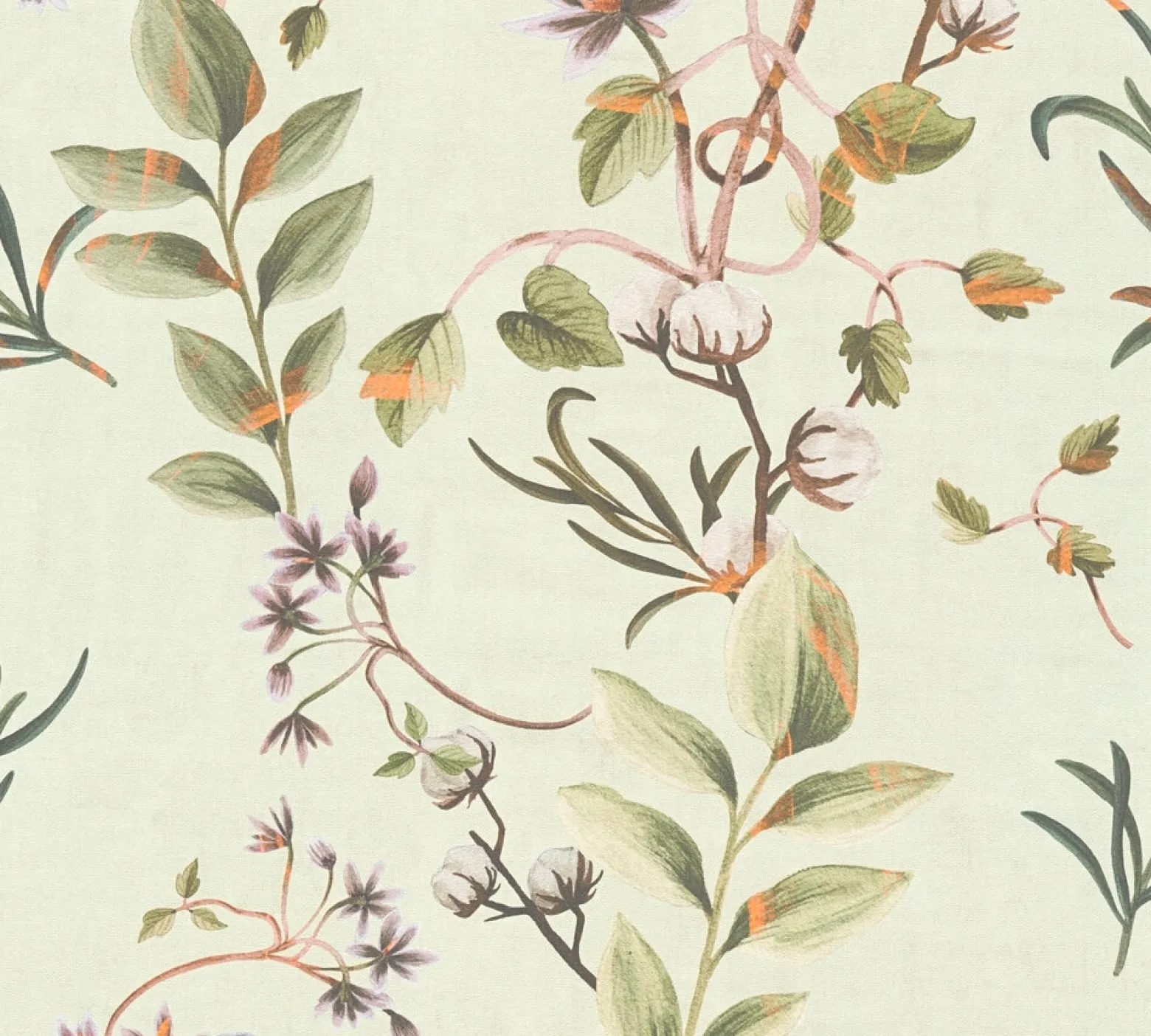 Vliestapete Blätter Floral Grün Braun 78212-1