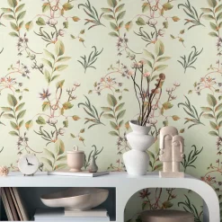 Vliestapete Blätter Floral Grün Braun 78212-1