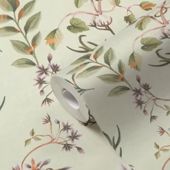 Vliestapete Blätter Floral Grün Braun 78212-1