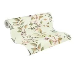 Vliestapete Blätter Floral Grün Braun 78212-1