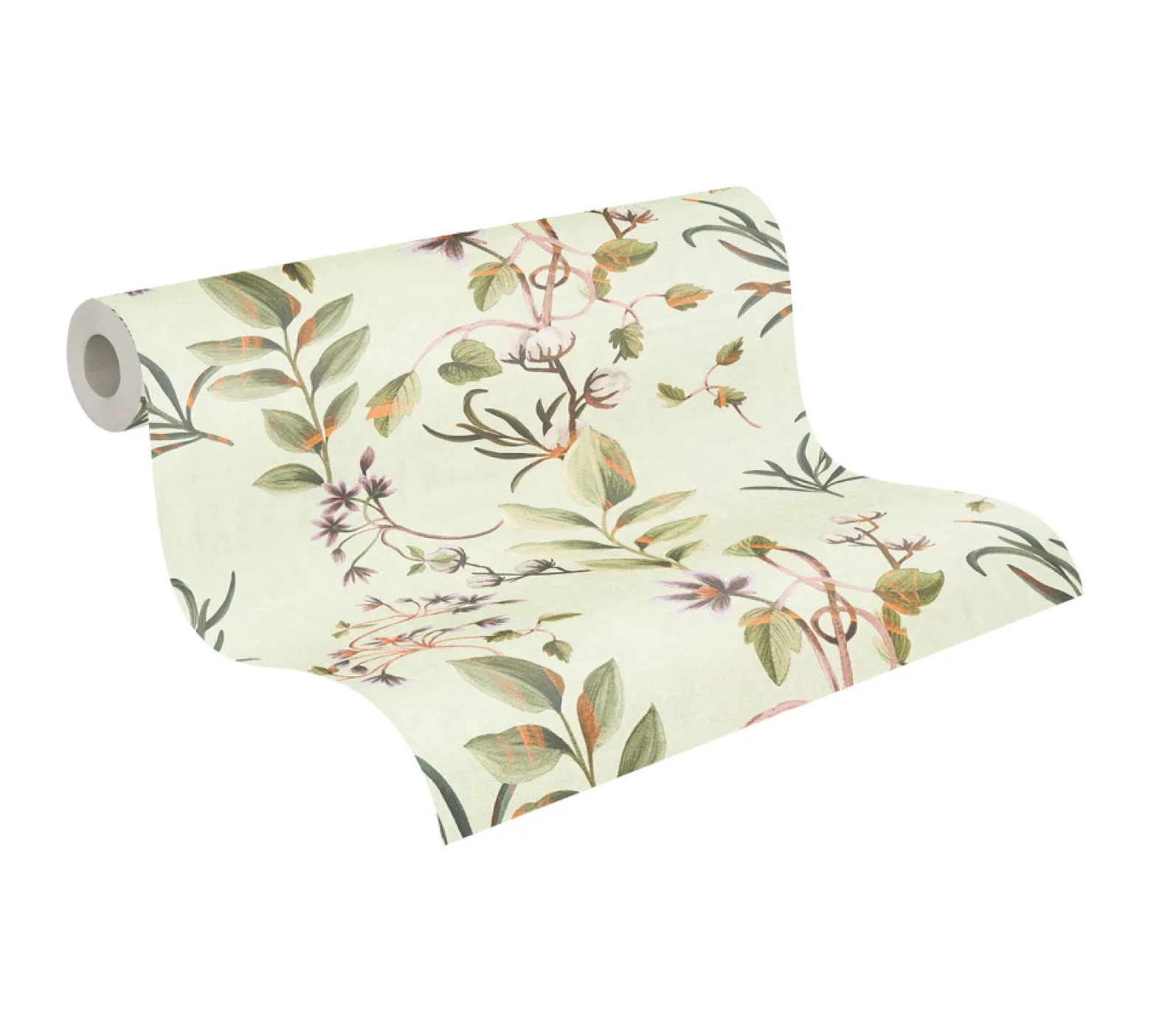 Vliestapete Blätter Floral Grün Braun 78212-1