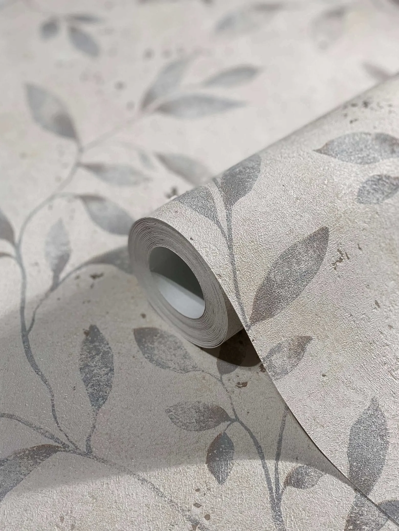 Vliestapete Blätter Floral Metallic greige gold 32633