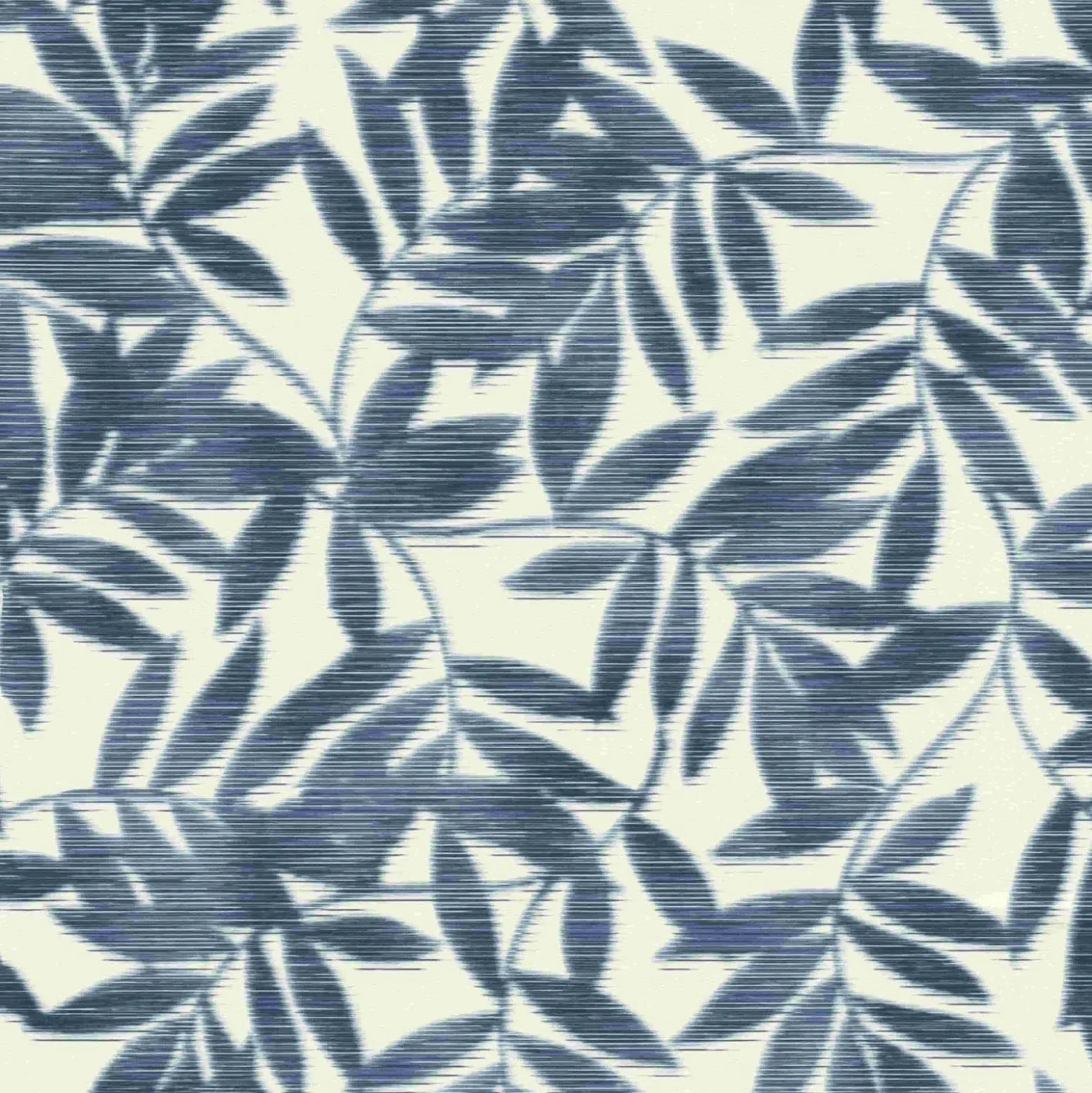 Vliestapete Blätter Floral Rasch blau weiß 406337