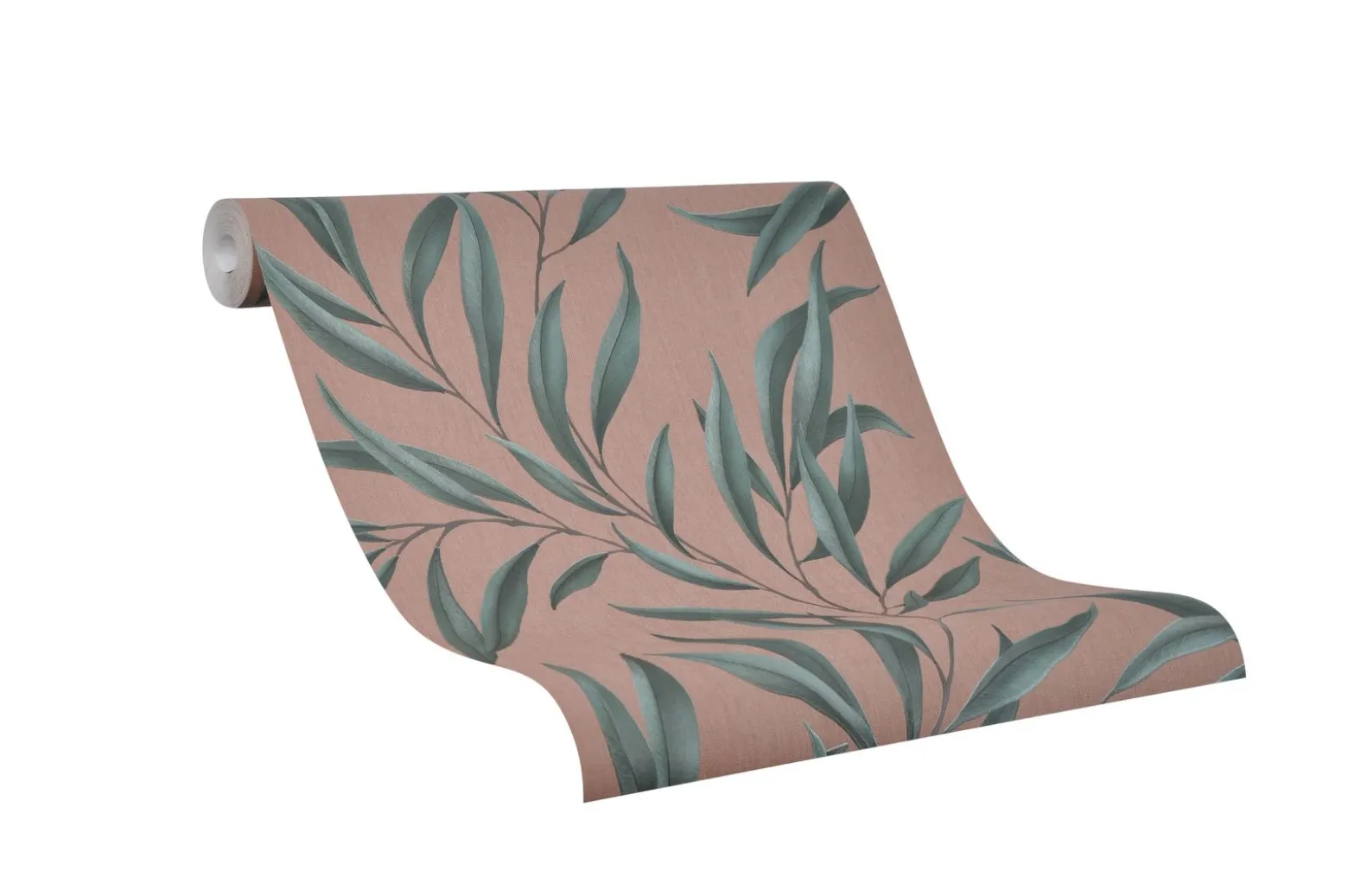 Vliestapete Blätter Floral rot-braun grün Marburg 32205