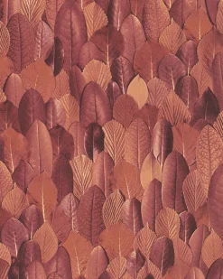Vliestapete Blätter Floral rot-orange Imagine 31734