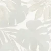 Vliestapete Blätter Floral silber grau metallic 31603
