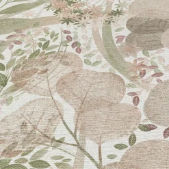 Vliestapete Blätter Floral Weiß Rosa Grün 10506-05