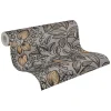Vliestapete Blätter Früchte taupe weiß 37754-9