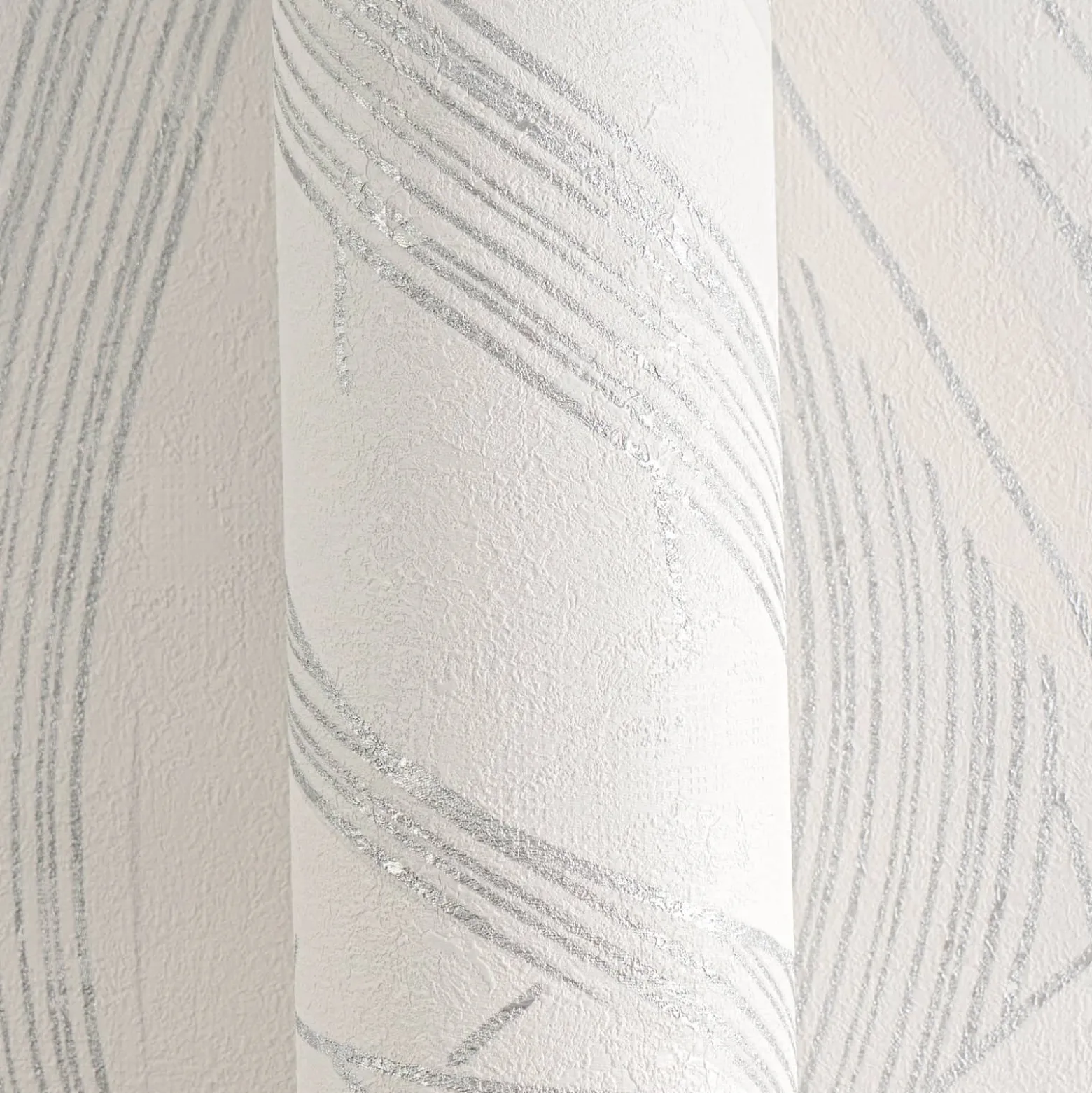 Vliestapete Blätter Grafisch Grau Silber Metallic 78655-5