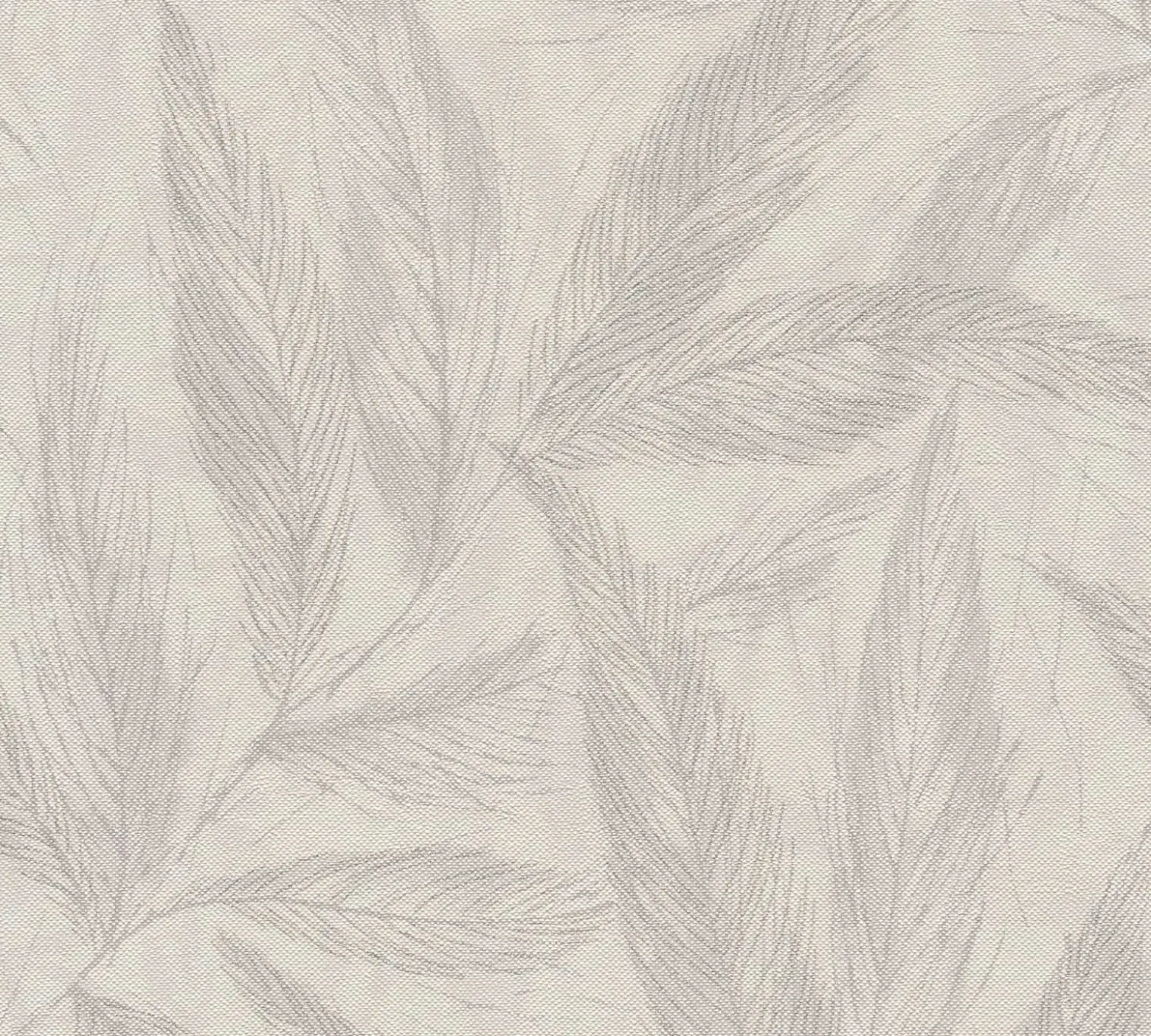 Vliestapete Blätter Grau Silber Metallic 79096-4