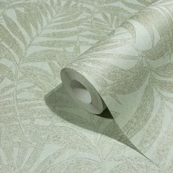 Vliestapete 34003 Blätter Grün Beige Marburg