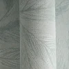 Vliestapete Blätter Grün Silber Metallic 79096-5