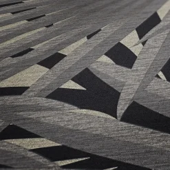 Vliestapete Blätter Palme grau schwarz Glitzer 37861-2
