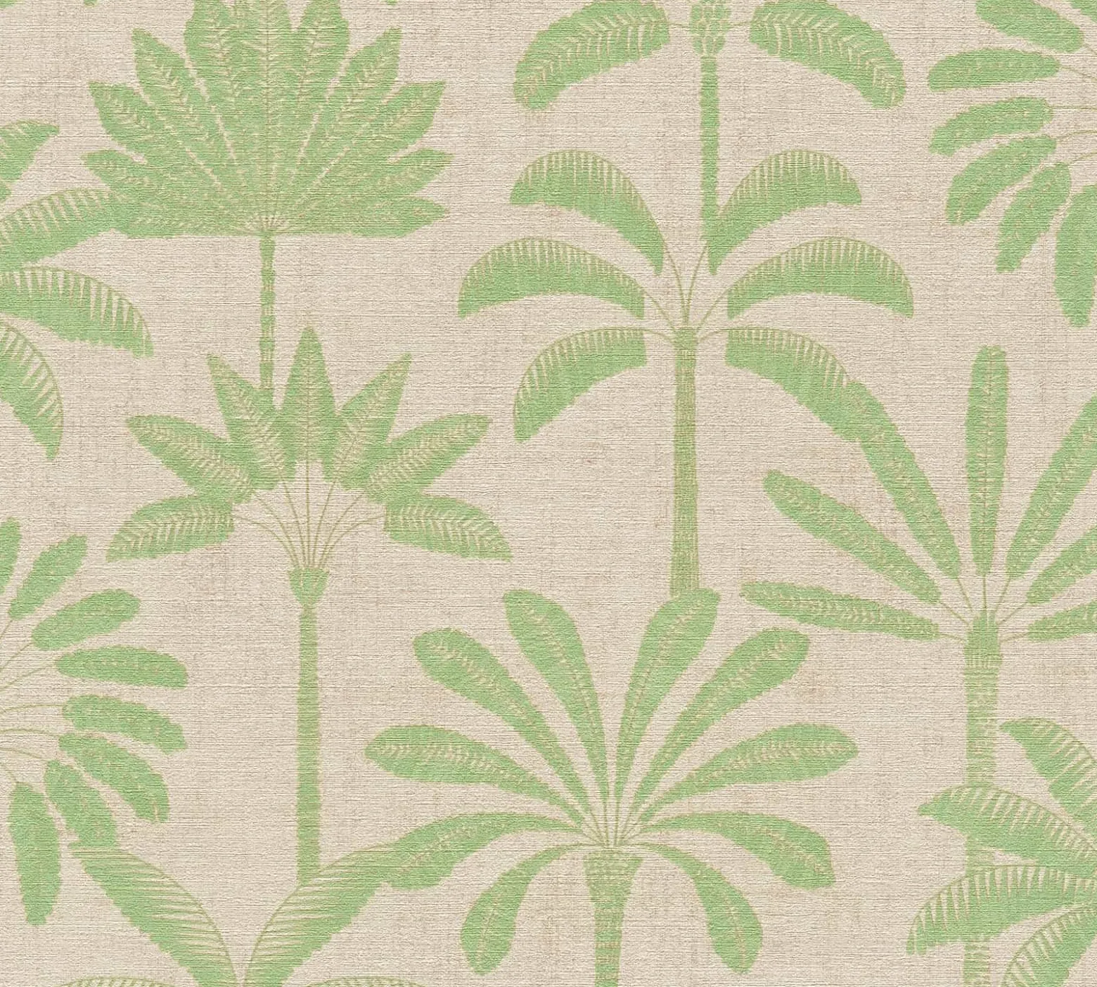 Vliestapete Blätter Palmen Beige Grün 79163-2