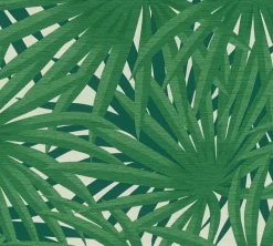 Vliestapete Blätter Palme weiß grün Glitzer 37861-3