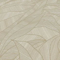 Vliestapete Blätter Struktur Braun Creme 10530-11