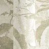 Vliestapete Blätter Tropen Creme Grün Gold Metallic 78203-1