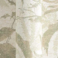 Vliestapete Blätter Tropen Creme Grün Gold Metallic 78203-1