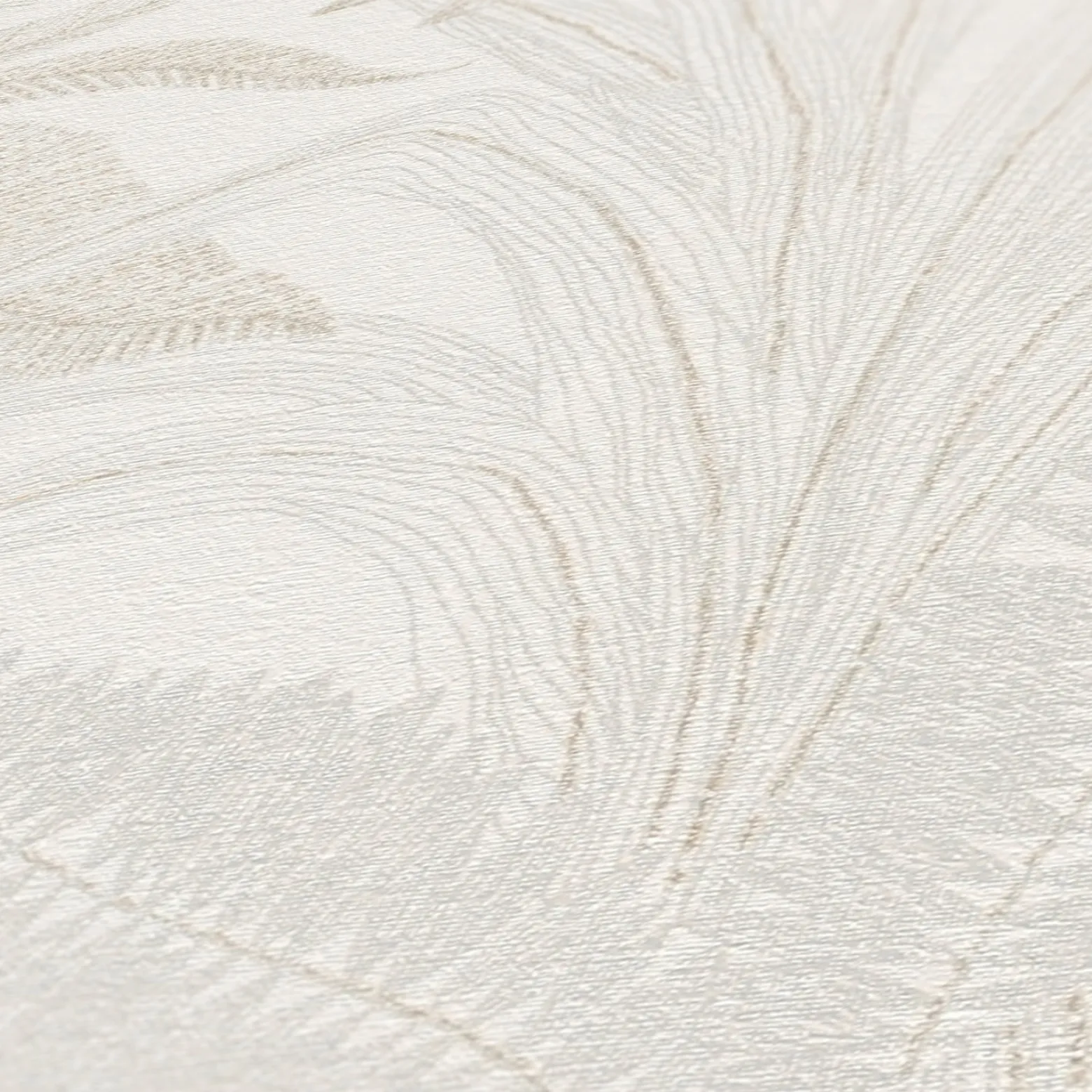 Vliestapete Blätter Tropen Creme Gold Metallic 39654-2
