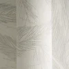 Vliestapete Blätter Weiß Grau Silber Metallic 79096-3