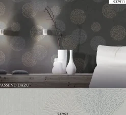 Vliestapete Blumen AS Creation Spot grau taupe 93791-1