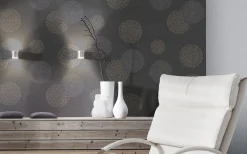 Vliestapete Blumen AS Creation Spot grau taupe 93791-1