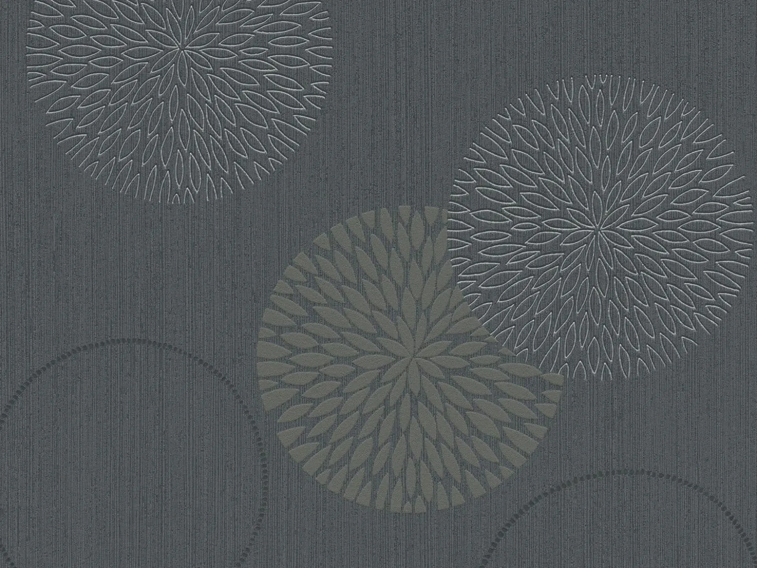 Vliestapete Blumen AS Creation Spot grau taupe 93791-1
