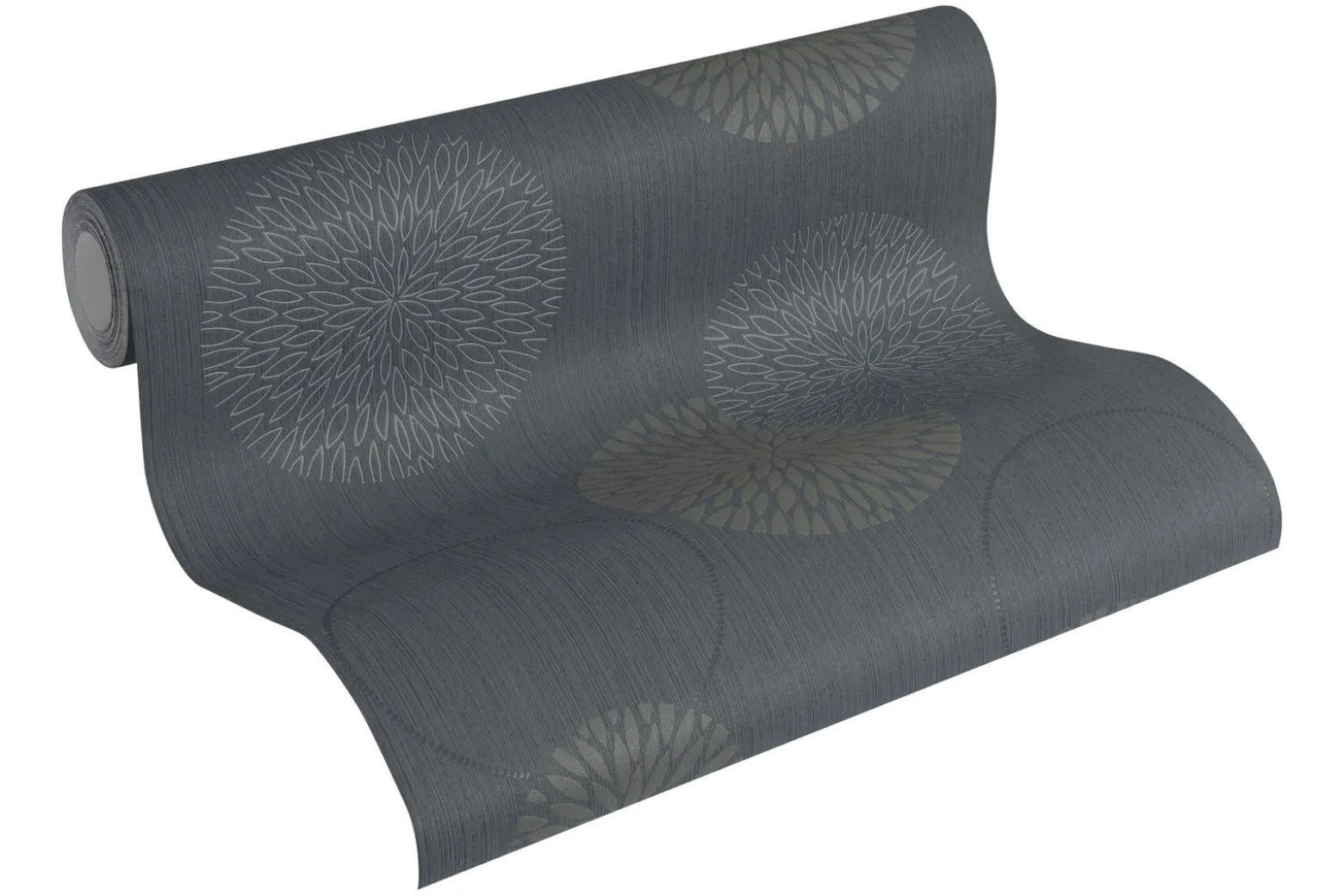 Vliestapete Blumen AS Creation Spot grau taupe 93791-1
