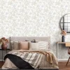 Vliestapete Blumen Floral creme beige violet 10250-09