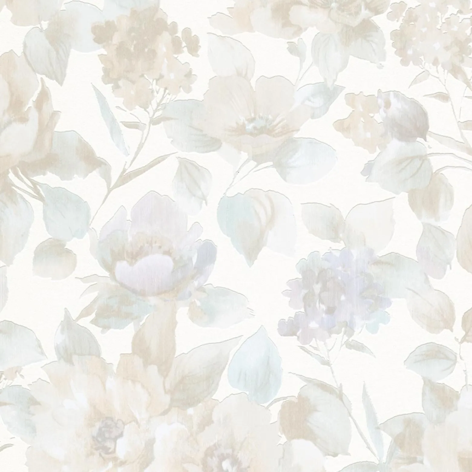 Vliestapete Blumen Floral creme beige violet 10250-09
