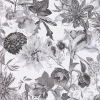 Vliestapete Blumen Floral Muster weiß grau 38175-3