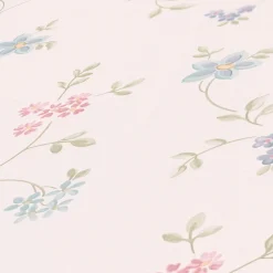 Vliestapete Blumen Floral Weiß Grün Rosa Blau 39071-2