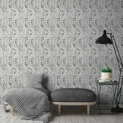 Vliestapete Blumen Floral Weiß Grau Metallic 38847-3