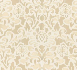 Vliestapete Blumen gold Opulence Marburg 56004