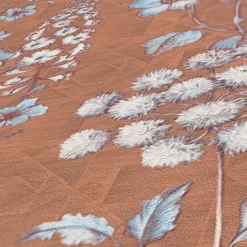 Vliestapete Blumen Grafik Floral Braun Blau 39117-3