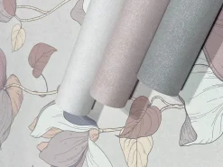 Vliestapete Blumen Illustration Braun Grau 47474