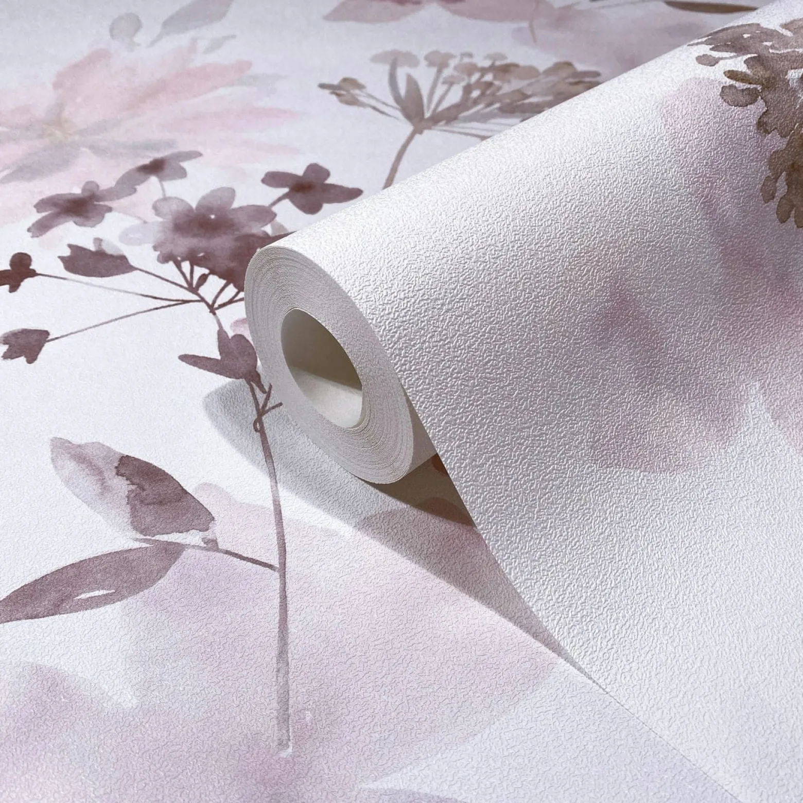 Vliestapete Blumen Natur Floral Weiß Rosa Beige 81623