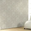 Vliestapete Blumen Ranken beige Metallic Marburg 58265