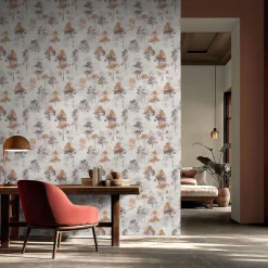 Vliestapete Bäume Wald Creme Beige Braun 10557-11
