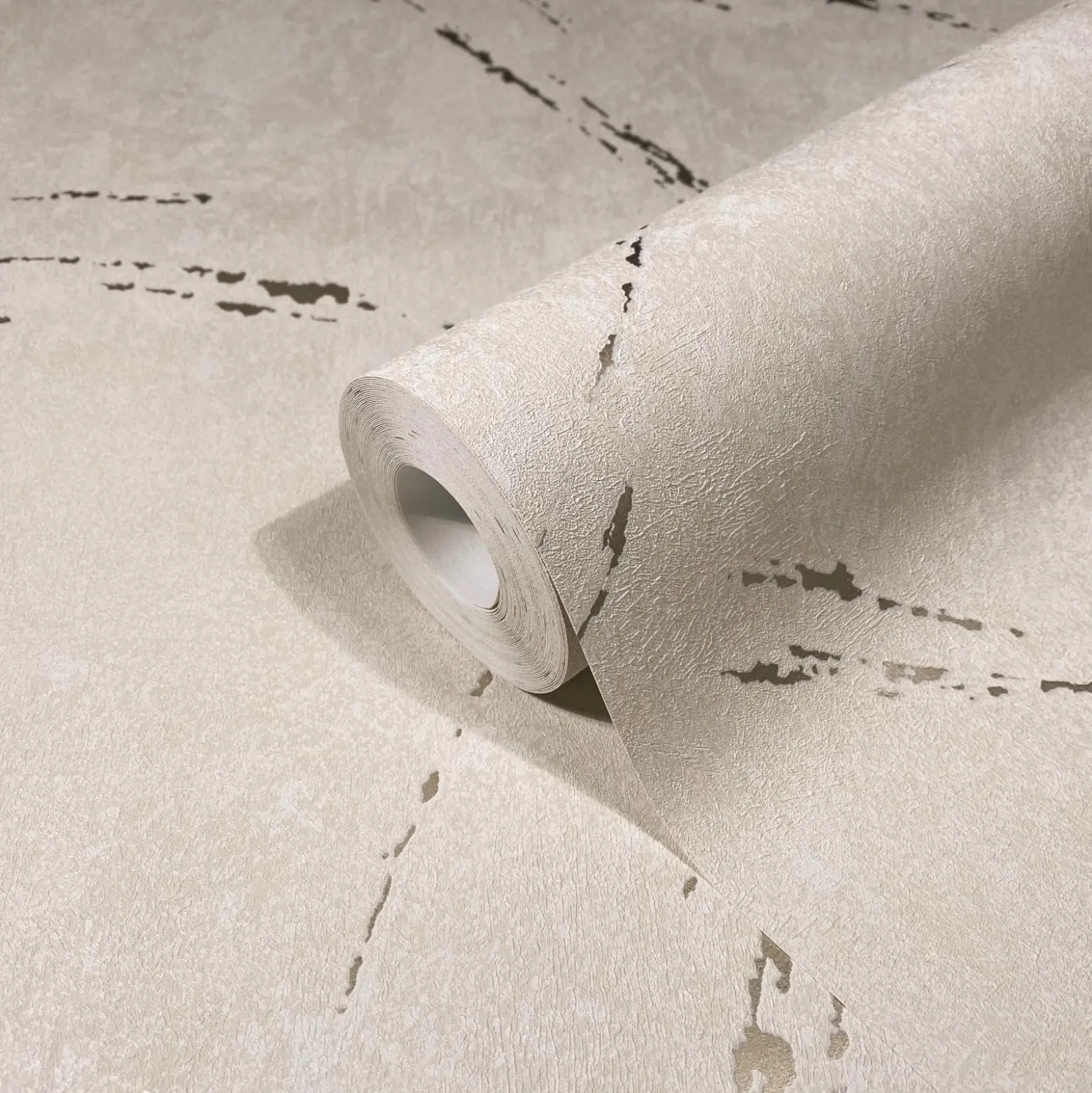 Vliestapete Creme Beige Putz Optik Marburg 33667
