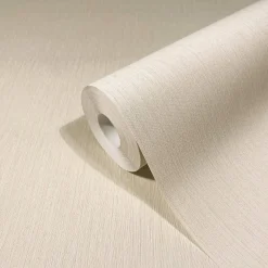 Vliestapete Creme Beige Textil Optik Uni Marburg 32952